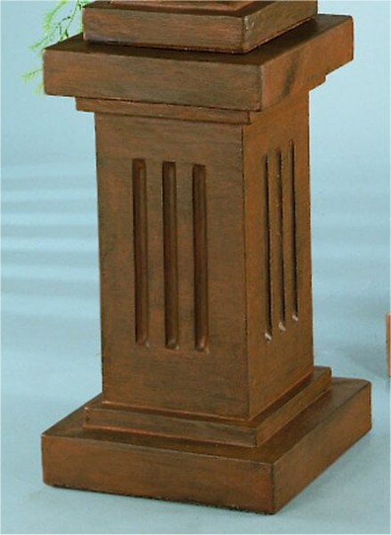 Prairie Pedestal Small Cement for Statuary Display Outdoors